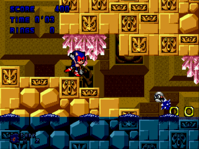 Dark Sound the Hedgehog (Sonic 1 hack) Screenthot 2